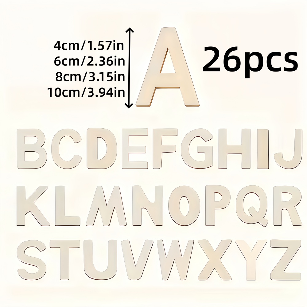 26pcs Designable Wood Letters  - Oud Wood Chip review and price