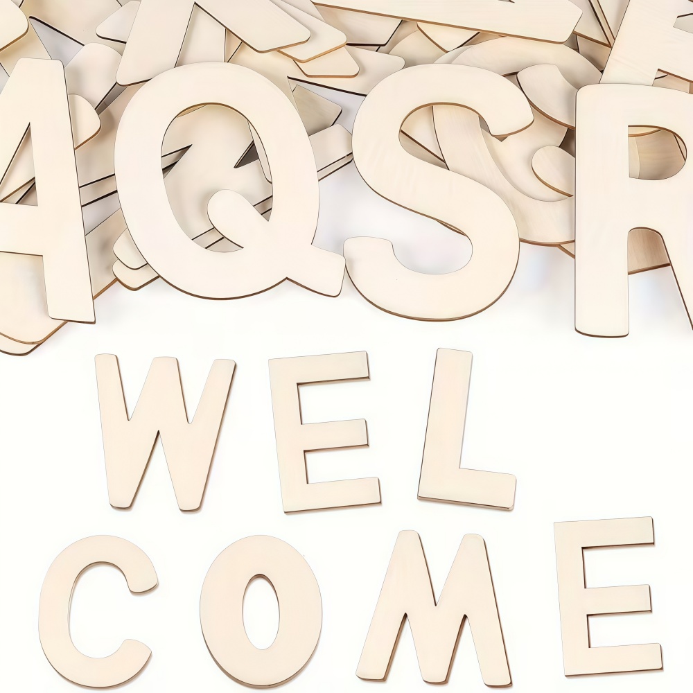 26pcs Designable Wood Letters  - Oud Wood Chip review and price