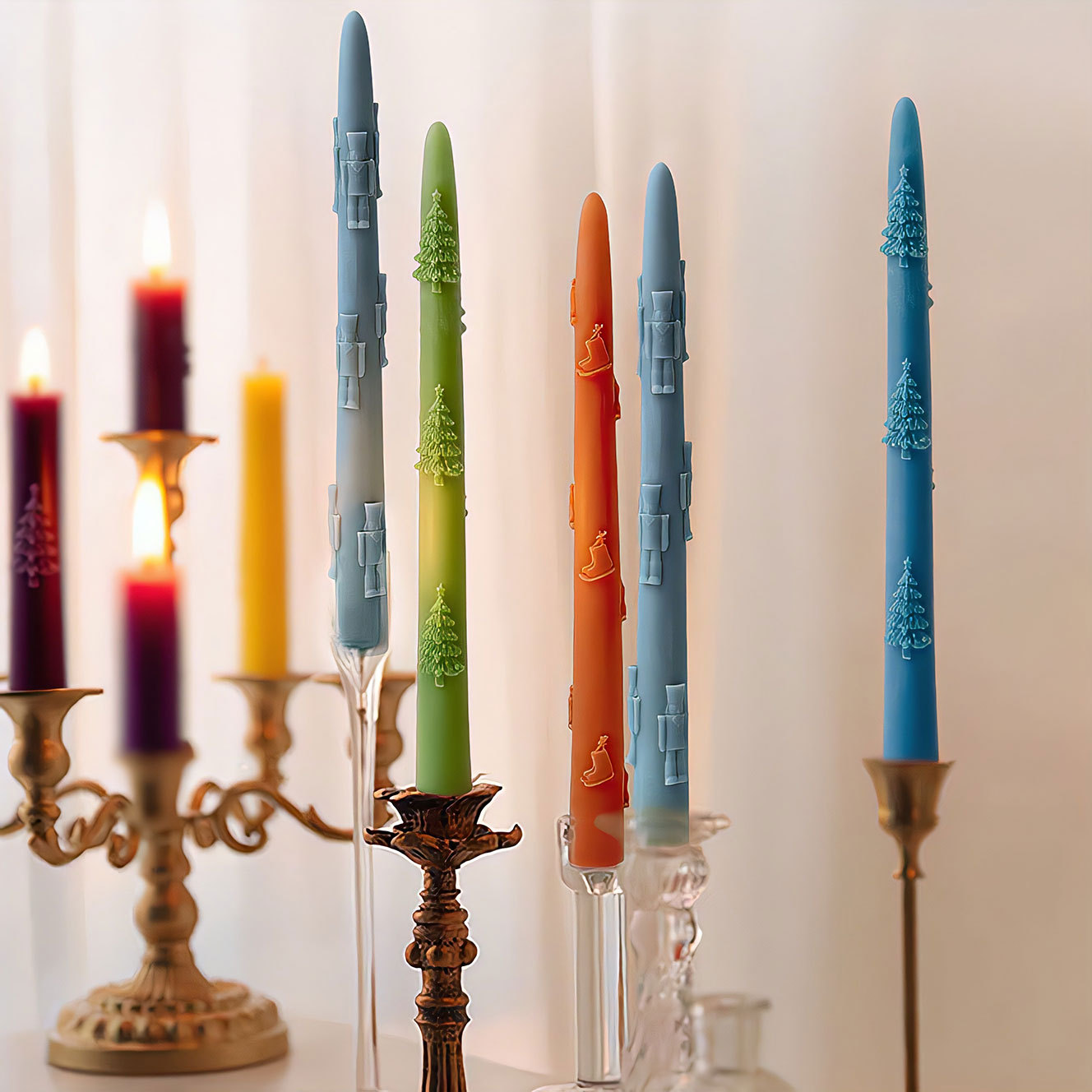 Christmas Long Candle Silicone - Perfume Fragrance Oils For Candles review and price