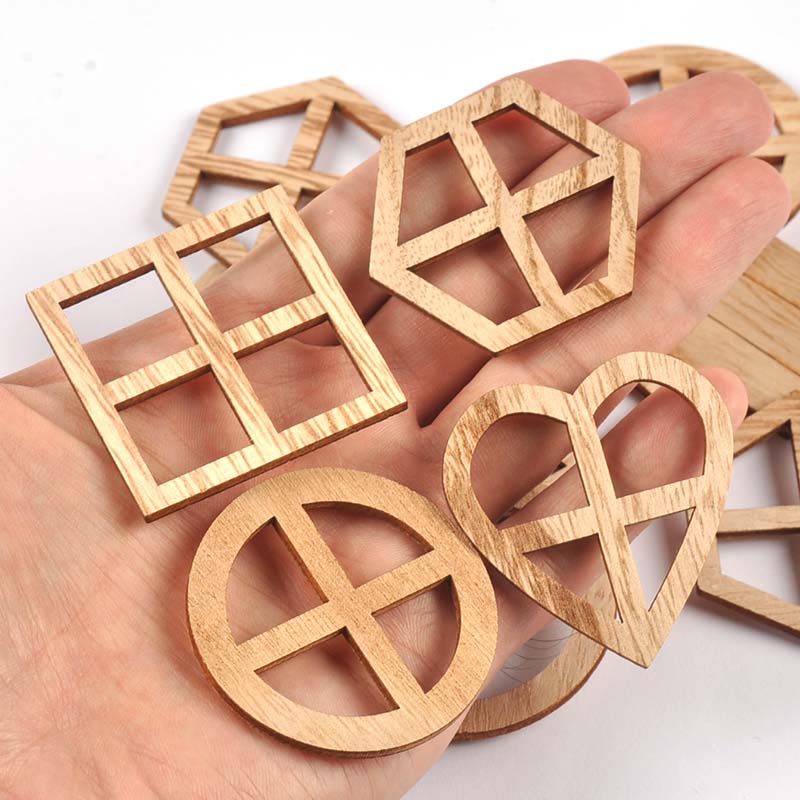 25Pcs 30-45mm Round/Heart/Hexa - Oud Wood Chip review and price