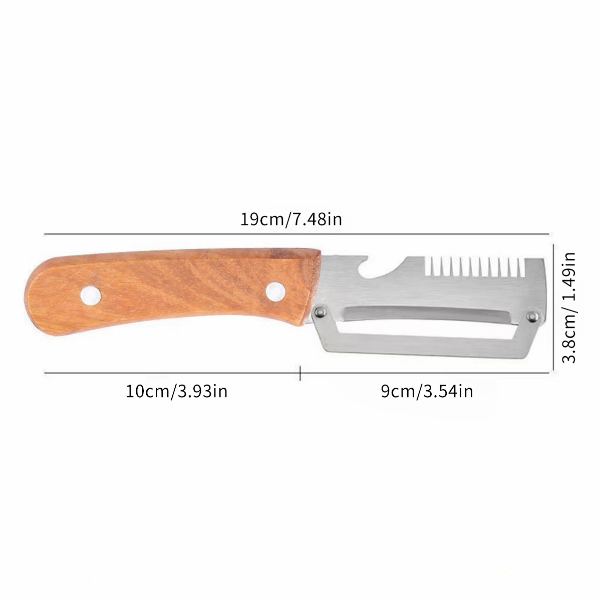 Stainless Steel Peeler With Wo - Oud Wood Chip review and price