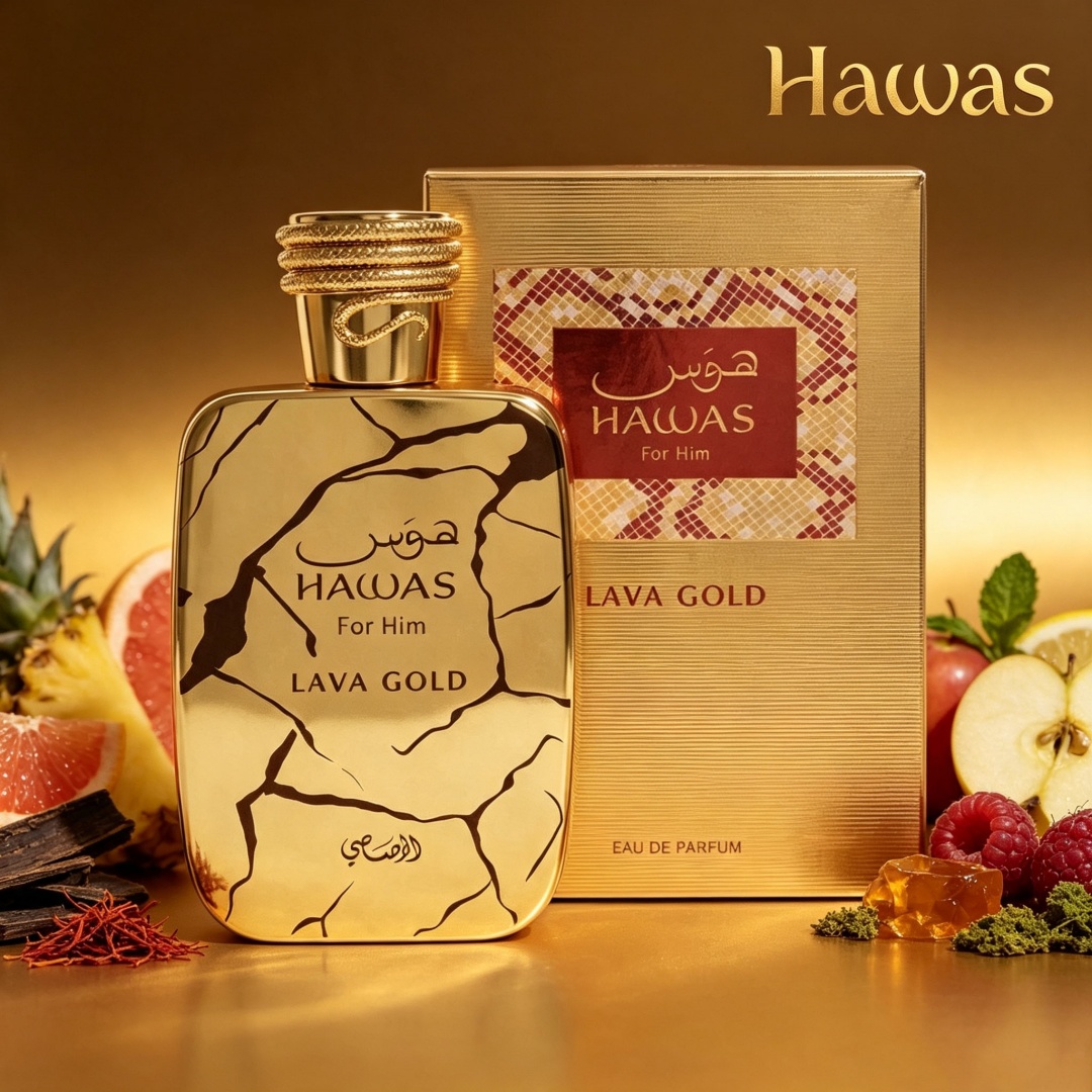 Hawas Lava Gold by Rasasi 100m - Perfume Adrien Fragrance review and price