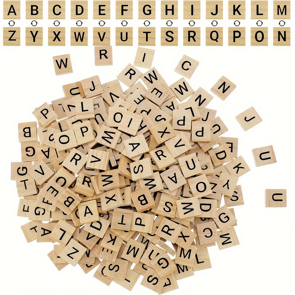 100PCS  Wooden Letter English  - Oud Wood Chip review and price
