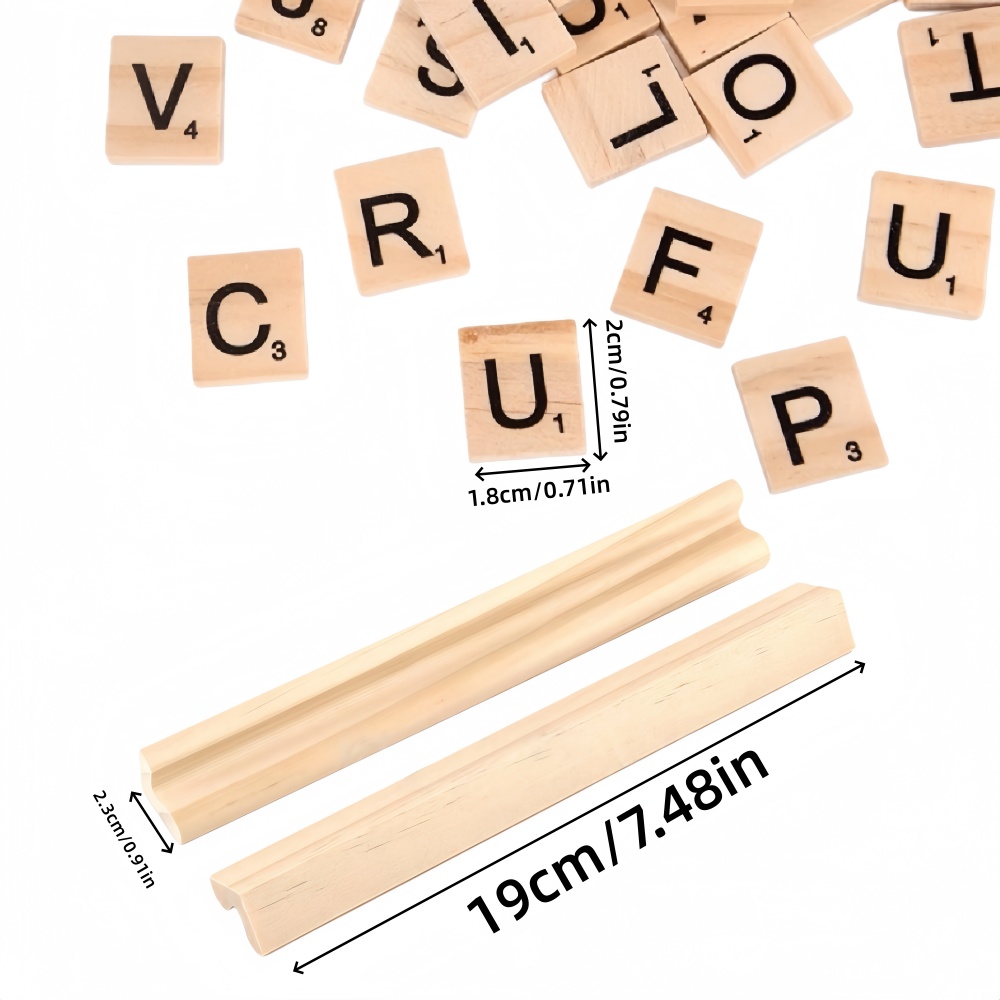 100PCS  Wooden Letter English  - Oud Wood Chip review and price