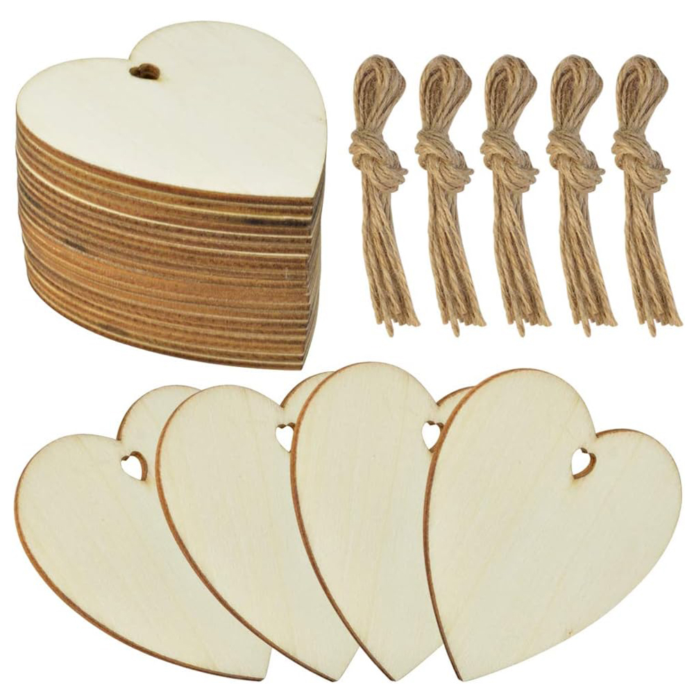 10/20/60Pcs Wood Heart Slices  - Oud Wood Chip review and price