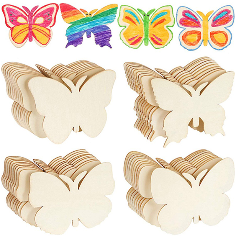 10pcs Wooden Butterfly Blank W - Oud Wood Chip review and price