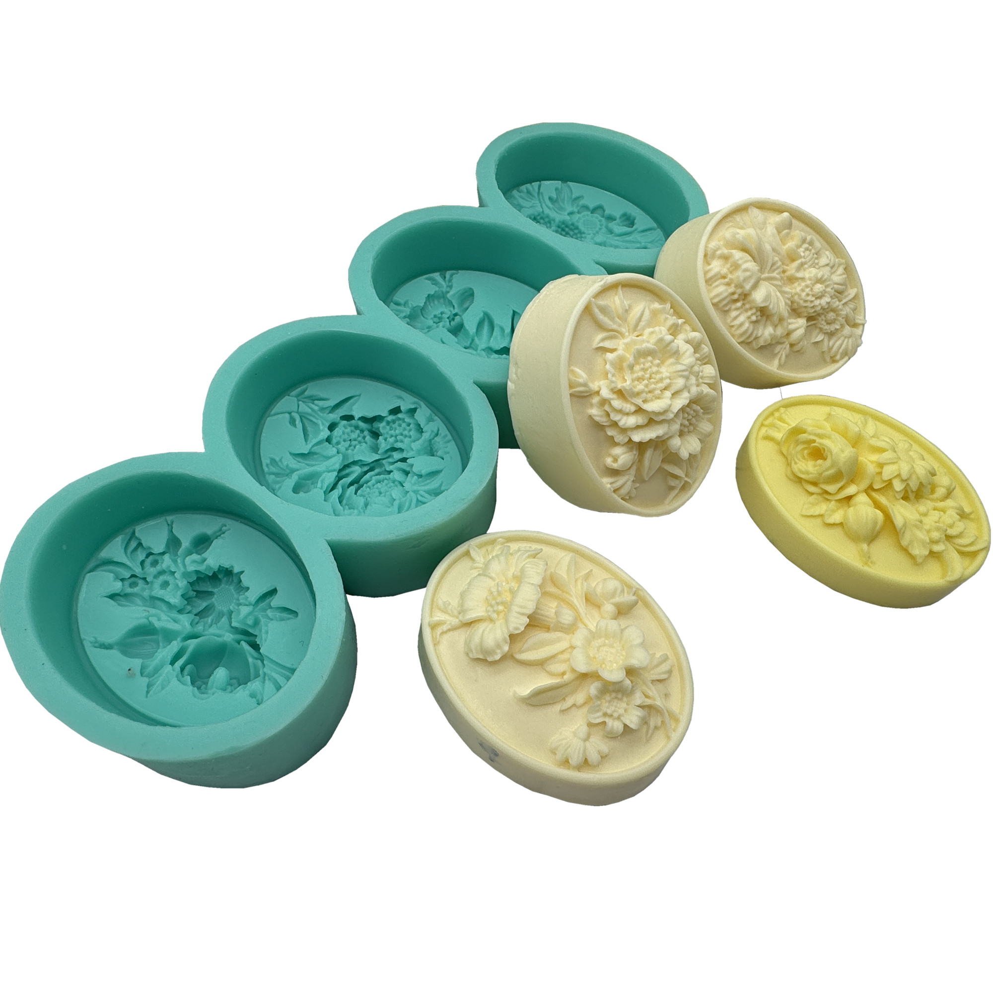 4Cavity Oval Flower 3D Soap Mo - Perfume Fragrance Oils For Candles review and price