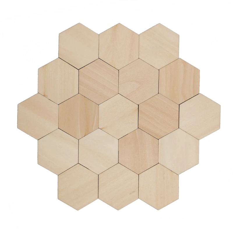 10-120mm Wooden Hexagon Blank  - Oud Wood Chip review and price