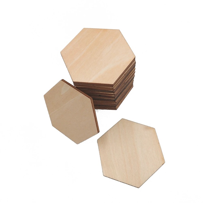 10-120mm Wooden Hexagon Blank  - Oud Wood Chip review and price