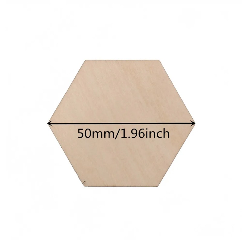 10-120mm Wooden Hexagon Blank  - Oud Wood Chip review and price
