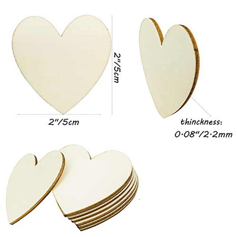 3-100Pcs Unfinished Wooden Hea - Oud Wood Chip review and price