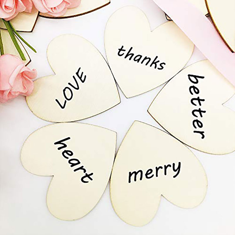 3-100Pcs Unfinished Wooden Hea - Oud Wood Chip review and price
