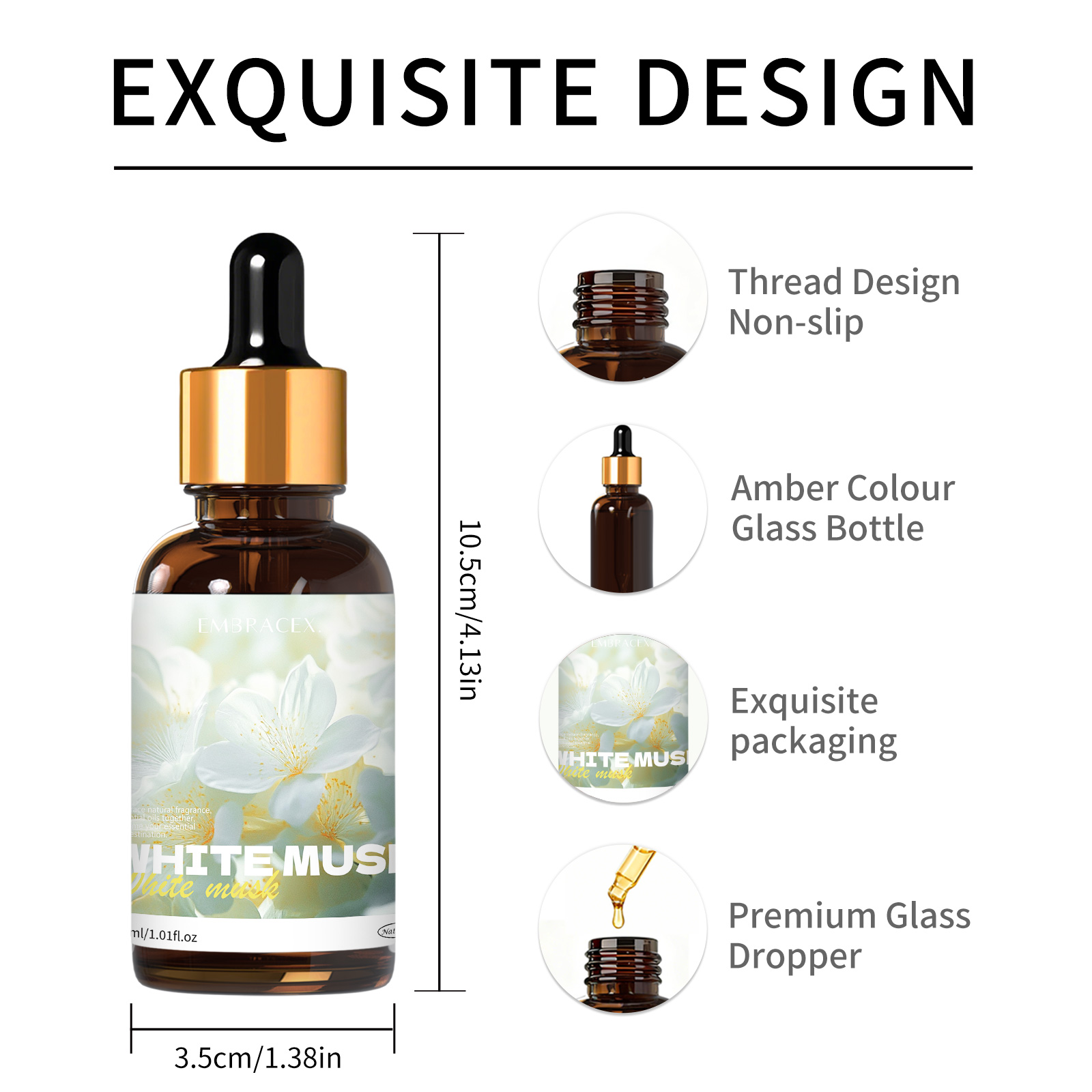 30ml White Musk Essential Oil  - Perfume Fragrance Oils For Candles review and price