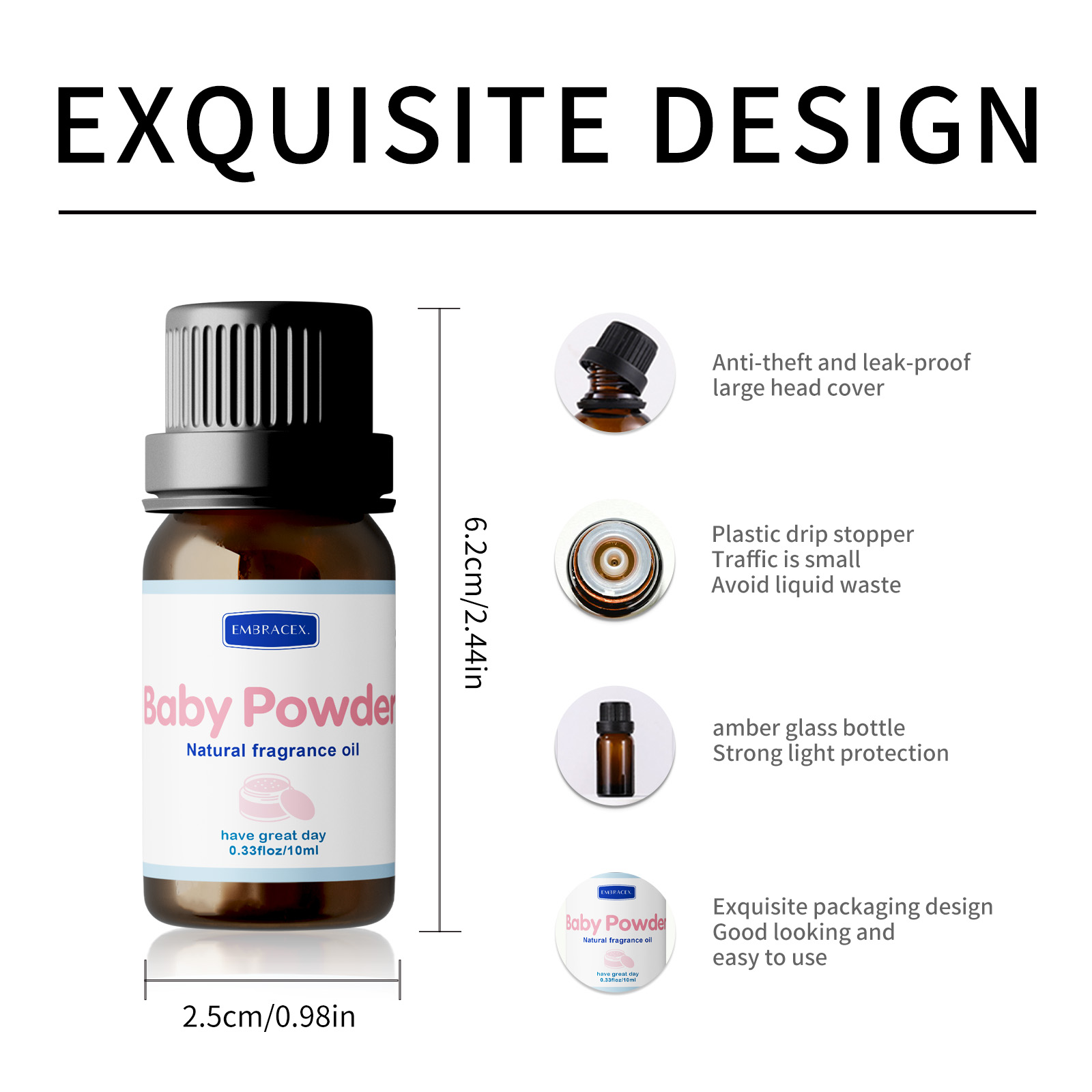 10ml Baby Powder Essential Oil - Perfume Fragrance Essence review and price