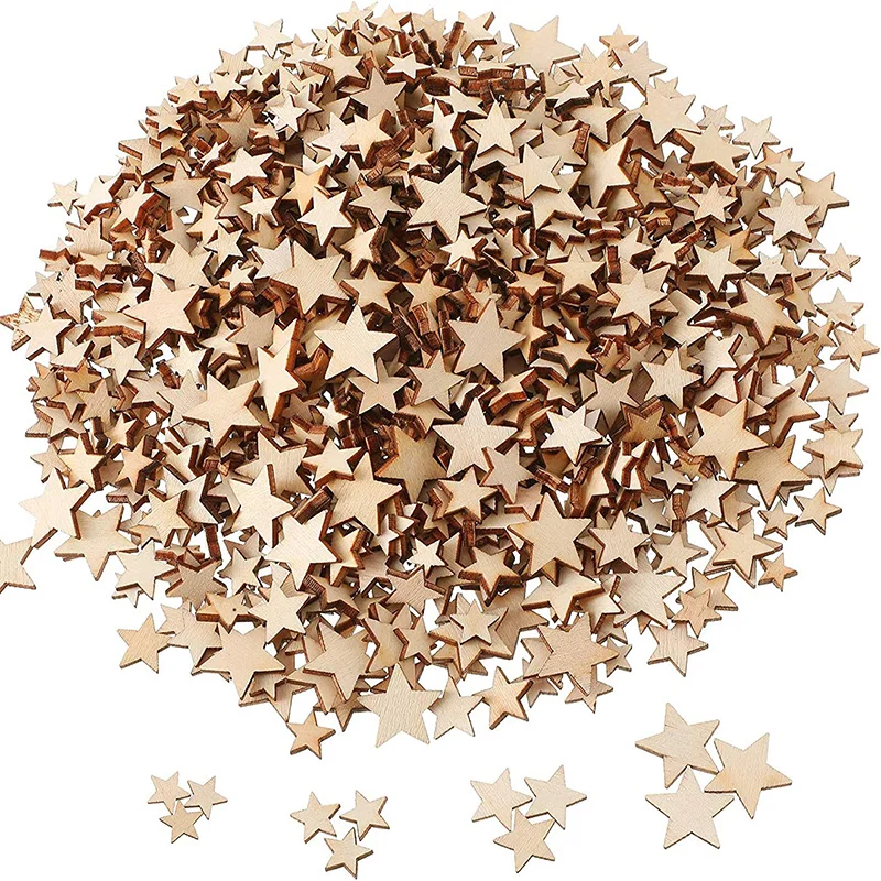 100-500Pcs Mini Wooden Stars B - Oud Wood Chip review and price