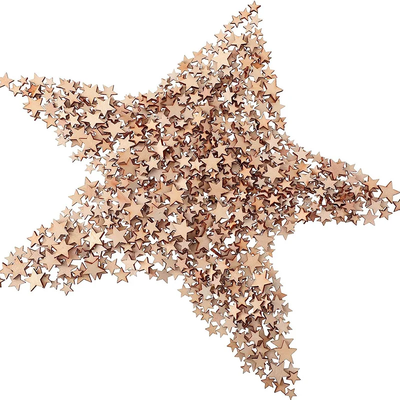 100-500Pcs Mini Wooden Stars B - Oud Wood Chip review and price